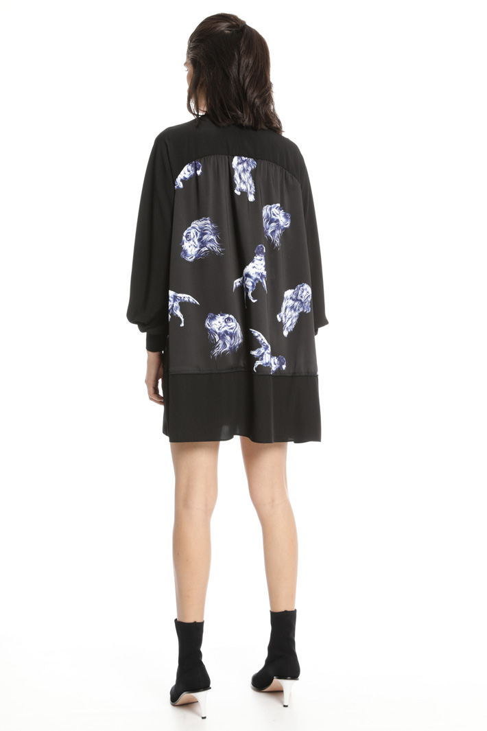 Printed twill dress Intrend Printed twill dress Intrend
