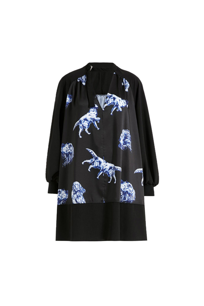 Printed twill dress Intrend Printed twill dress Intrend