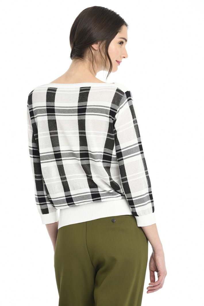 Maglia check in viscosa Intrend Maglia check in viscosa Intrend