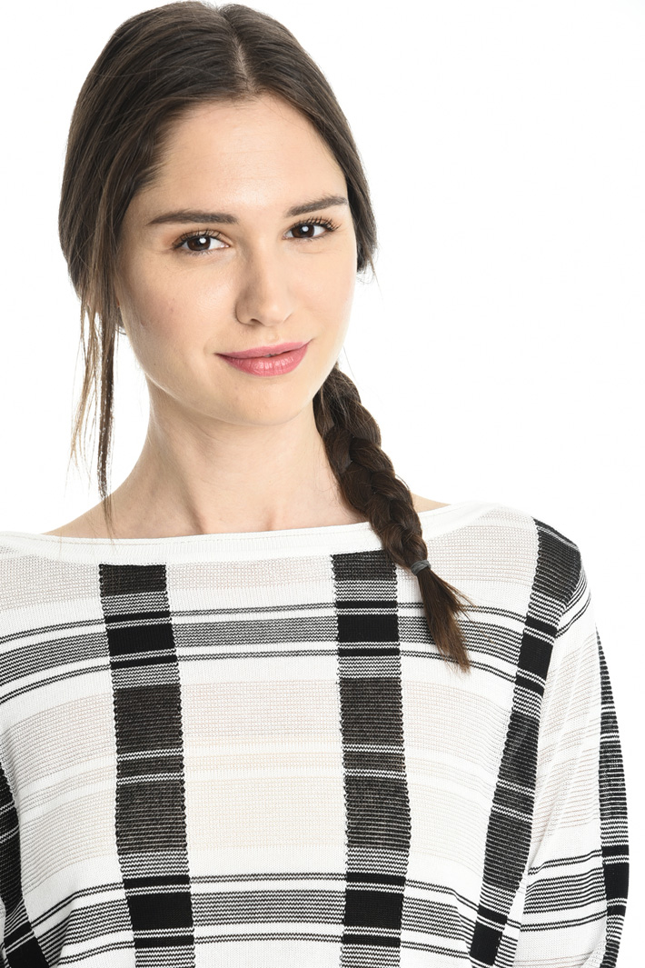 Maglia check in viscosa Intrend Maglia check in viscosa Intrend