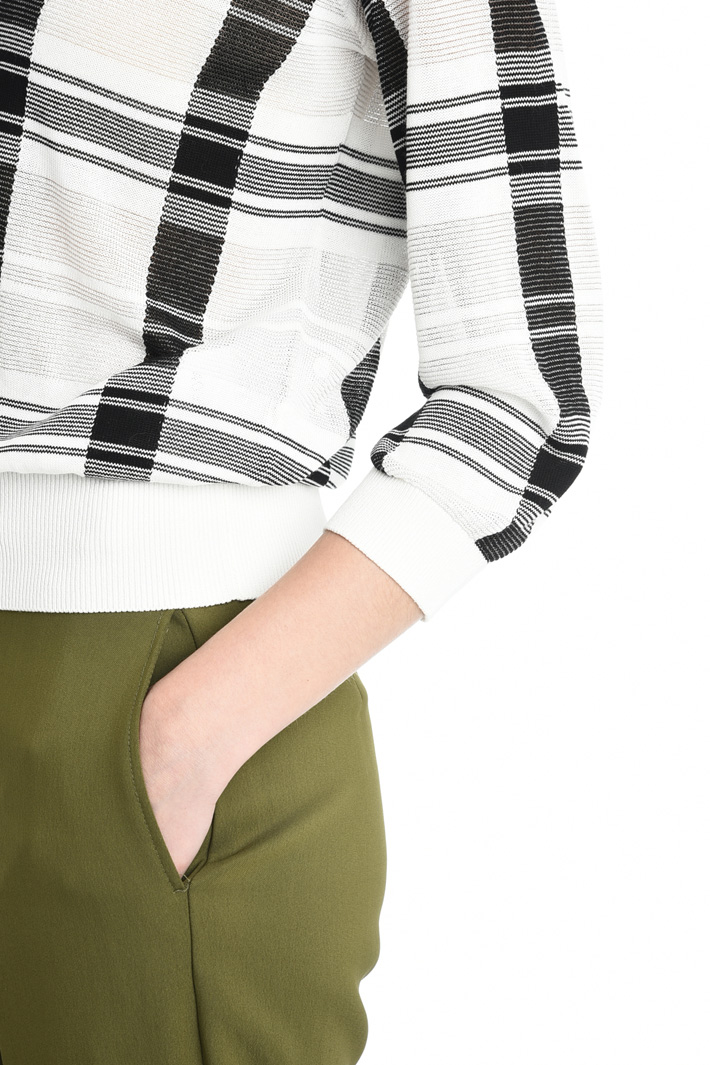 Maglia check in viscosa Intrend Maglia check in viscosa Intrend