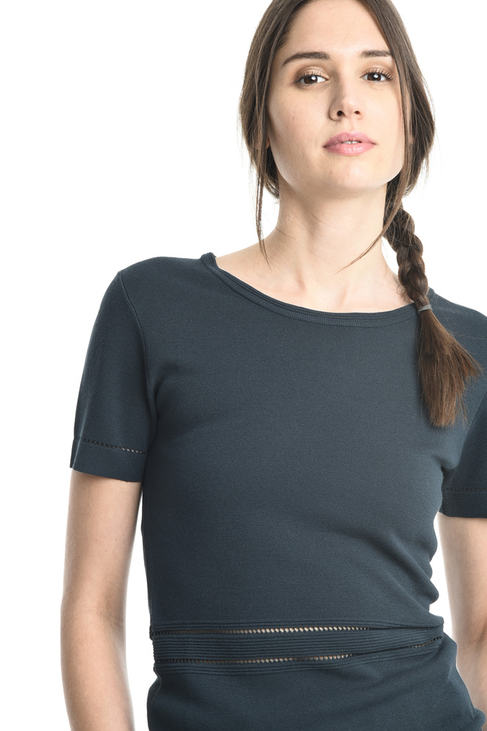 Maglia traforata in viscosa Intrend Maglia traforata in viscosa Intrend