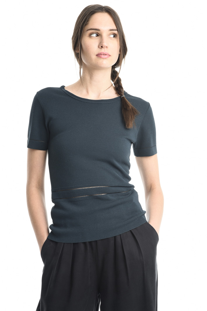 Maglia traforata in viscosa Intrend Maglia traforata in viscosa Intrend
