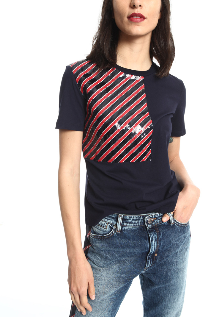Embroidered cotton T-shirt Intrend Embroidered cotton T-shirt Intrend