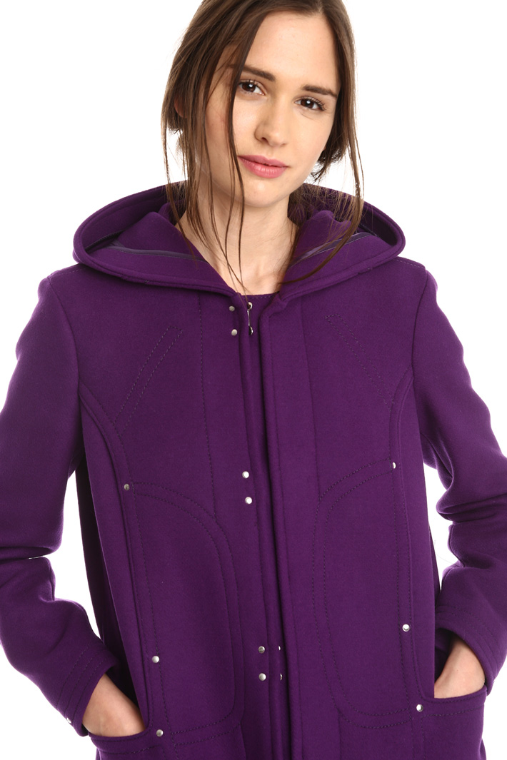 Cappotto in lana con cappuccio Intrend Cappotto in lana con cappuccio Intrend