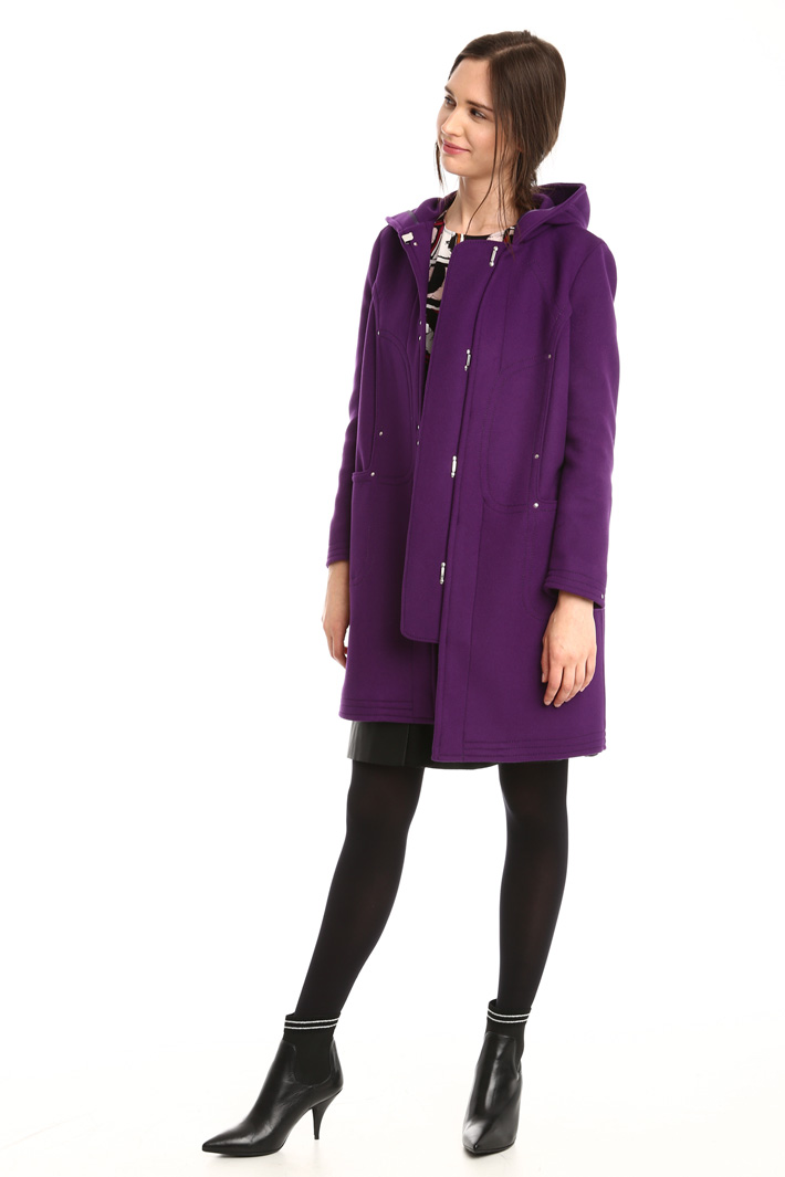 Cappotto in lana con cappuccio Intrend Cappotto in lana con cappuccio Intrend