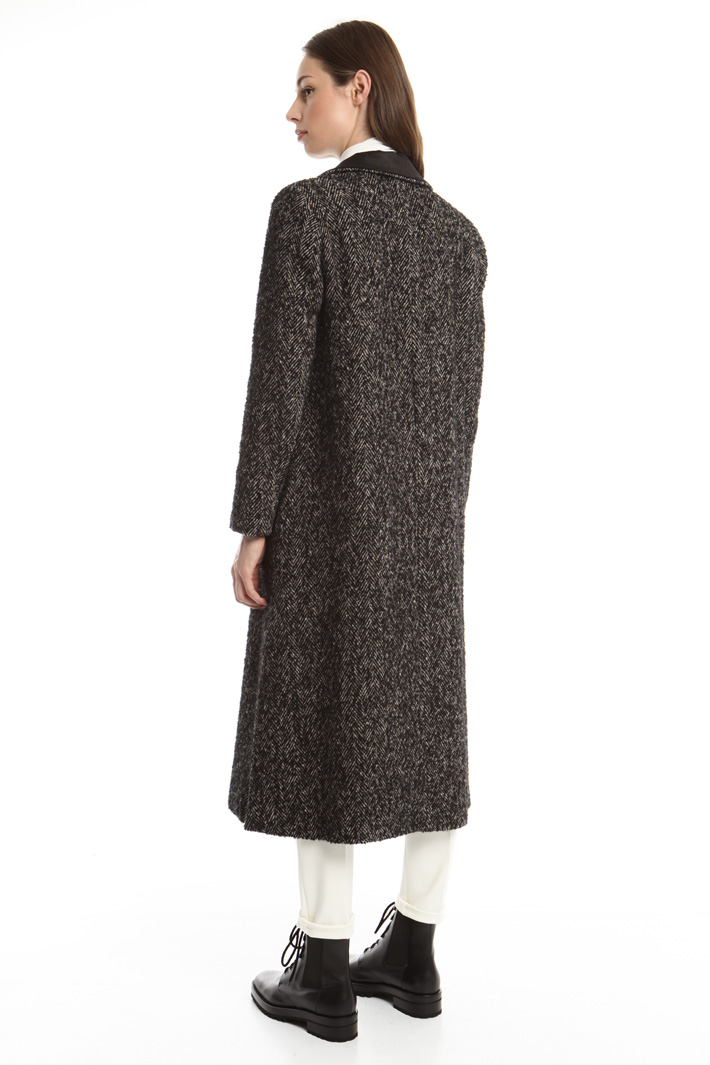 Cappotto in tweed di lana Intrend Cappotto in tweed di lana Intrend
