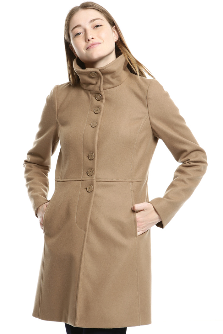 High neck drap coat Intrend High neck drap coat Intrend