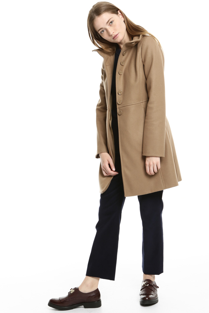 High neck drap coat Intrend High neck drap coat Intrend