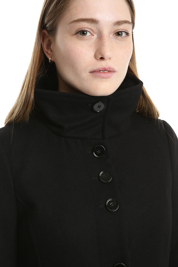 High neck drap coat Intrend High neck drap coat Intrend