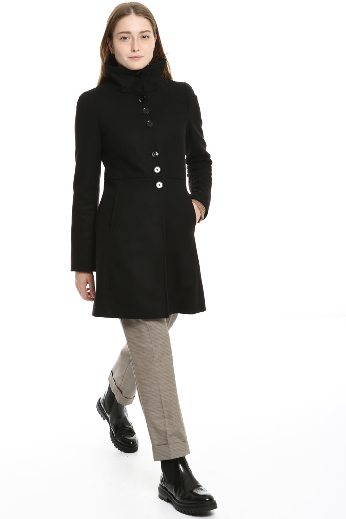 High neck drap coat Intrend High neck drap coat Intrend