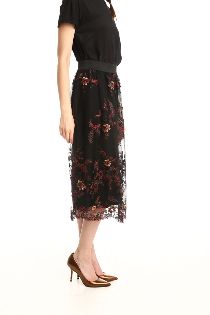 Embroidered tulle skirt Intrend Embroidered tulle skirt Intrend