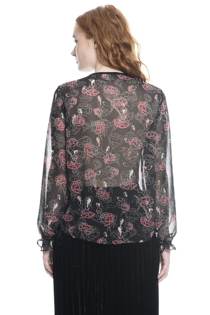 Printed georgette shirt Intrend Printed georgette shirt Intrend