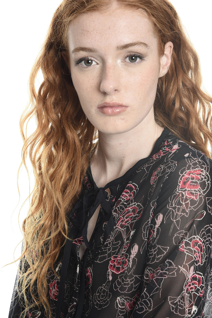 Printed georgette shirt Intrend Printed georgette shirt Intrend