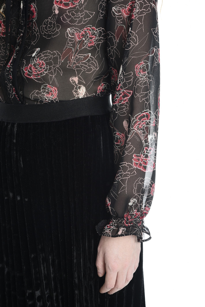 Printed georgette shirt Intrend Printed georgette shirt Intrend