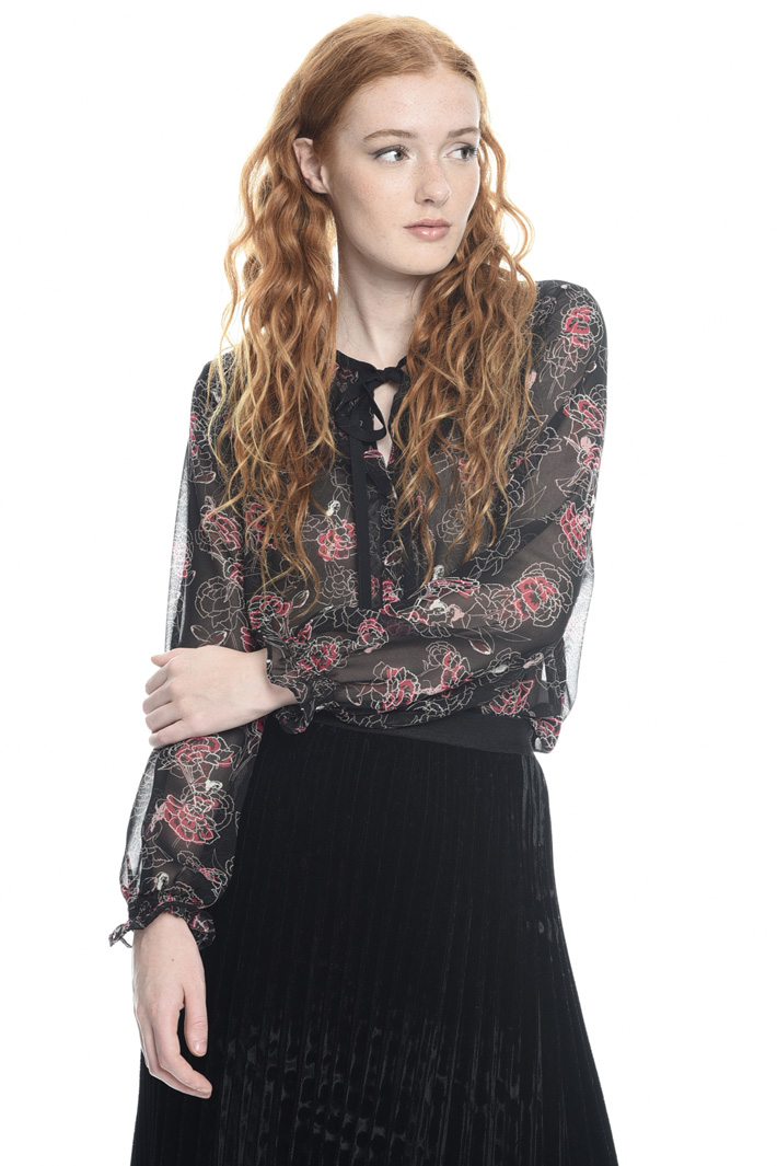 Printed georgette shirt Intrend Printed georgette shirt Intrend