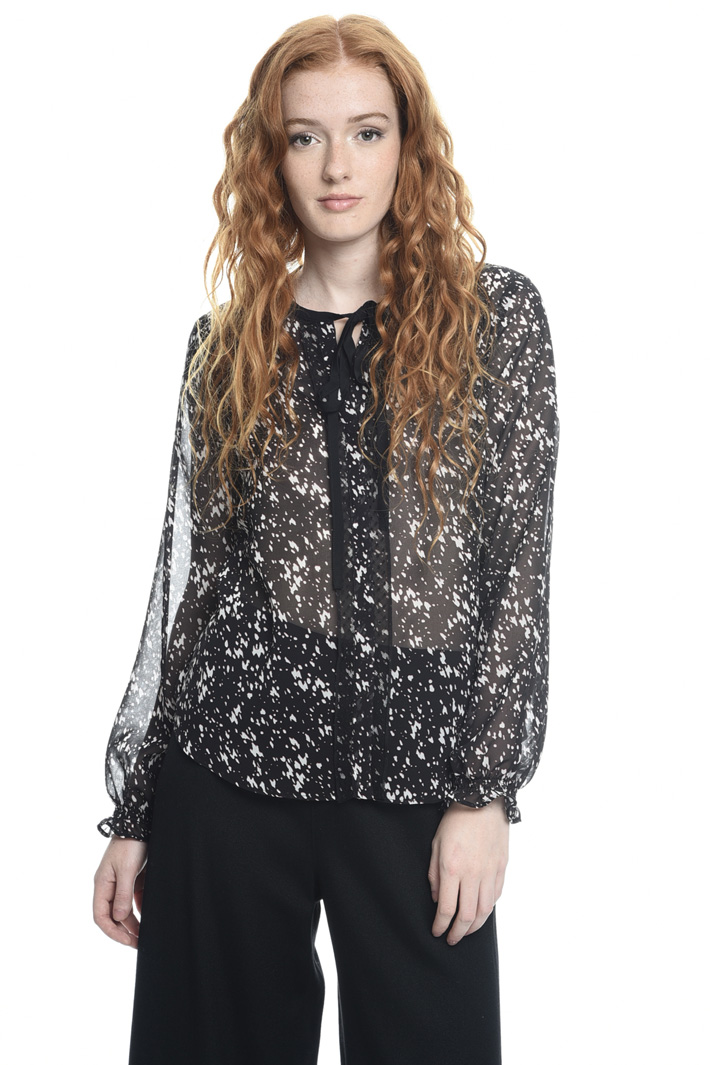 Camicia in georgette stampata Intrend Camicia in georgette stampata Intrend