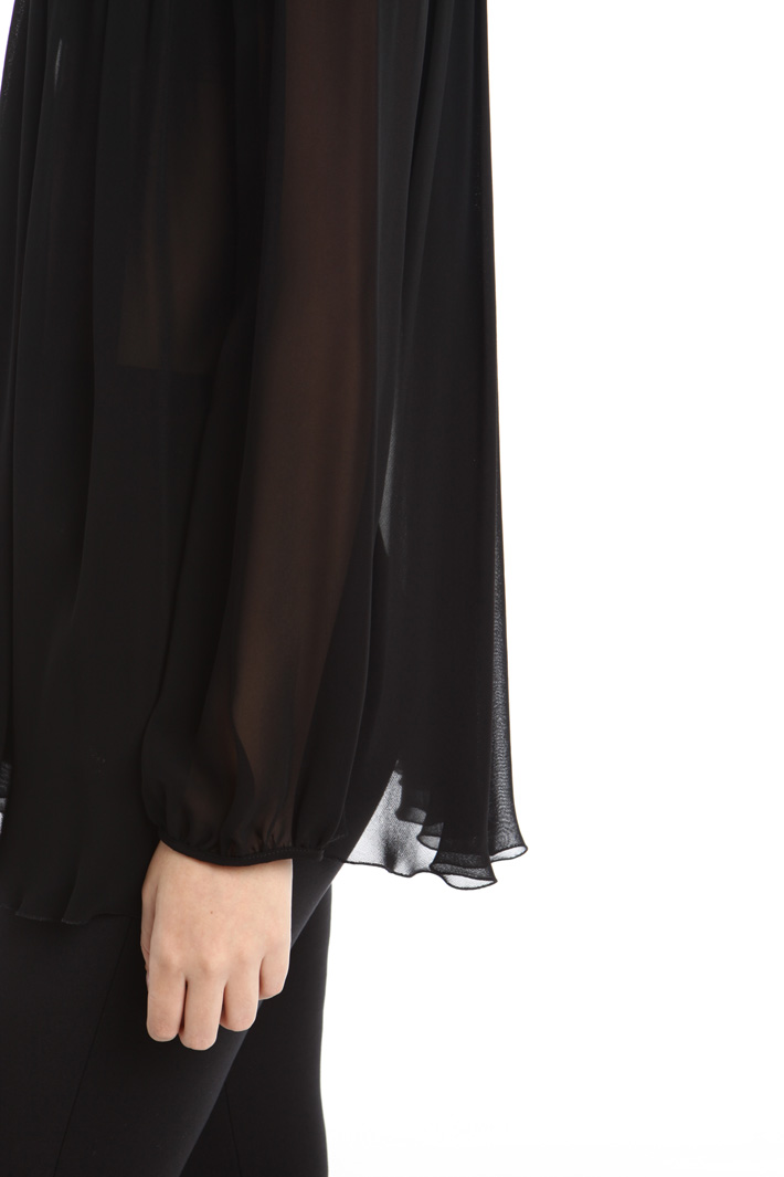 Blusa fluida in georgette Intrend Blusa fluida in georgette Intrend