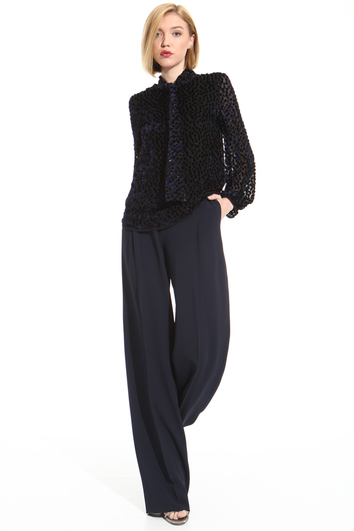 Fil coupé silk blouse Intrend Fil coupé silk blouse Intrend