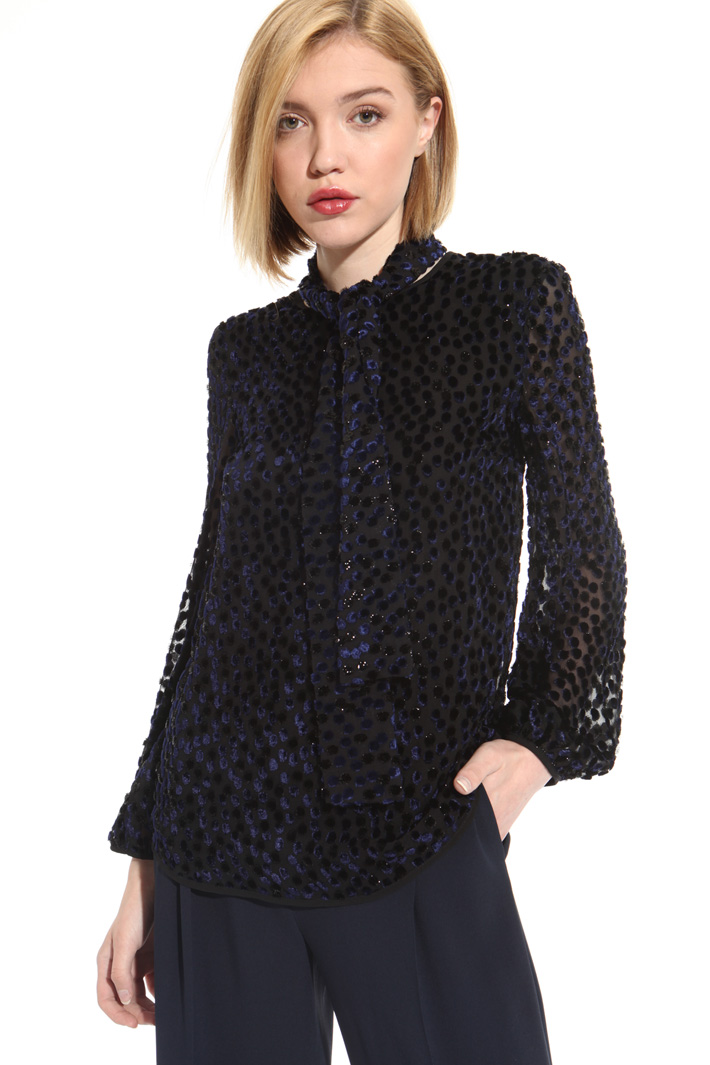 Fil coupé silk blouse Intrend Fil coupé silk blouse Intrend