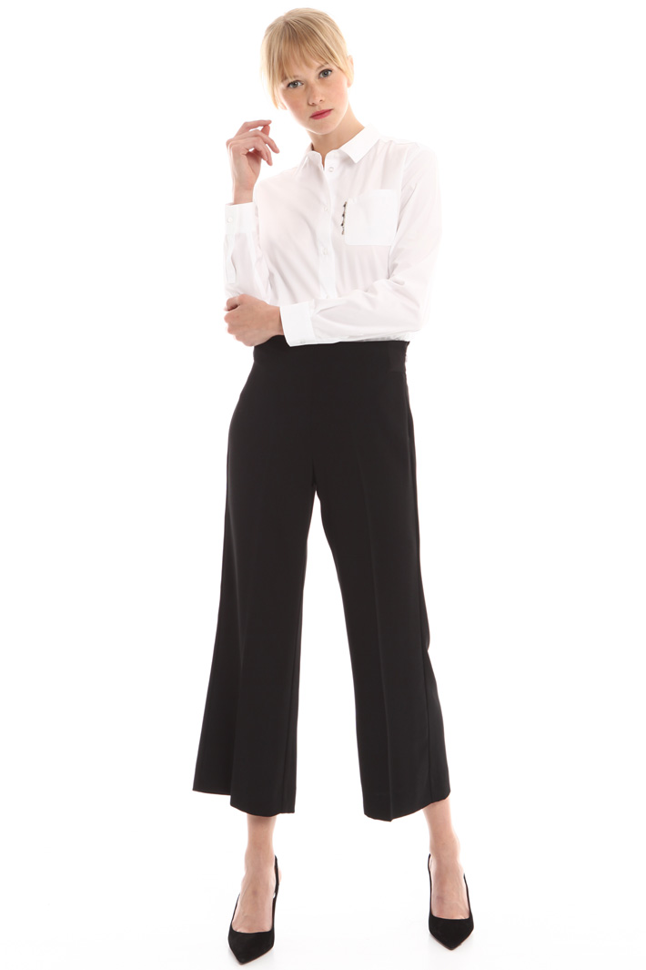 Pantalone cropped in crepe Intrend Pantalone cropped in crepe Intrend