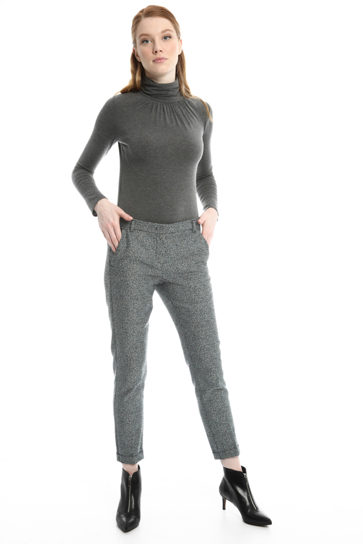 Pantalone in jacquard stretch Intrend Pantalone in jacquard stretch Intrend