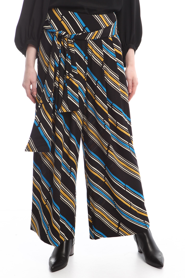 Pantaloni fantasia in crepe Intrend Pantaloni fantasia in crepe Intrend