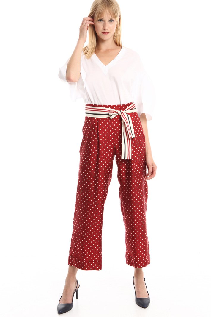 Pantalone in twill di seta Intrend Pantalone in twill di seta Intrend