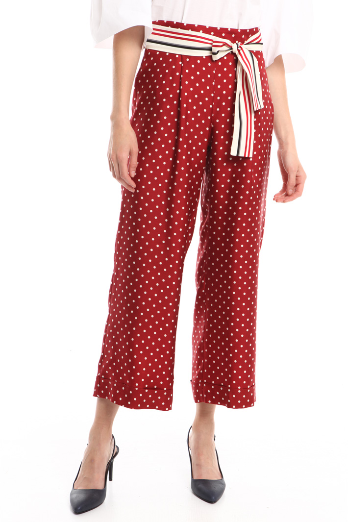 Pantalone in twill di seta Intrend Pantalone in twill di seta Intrend