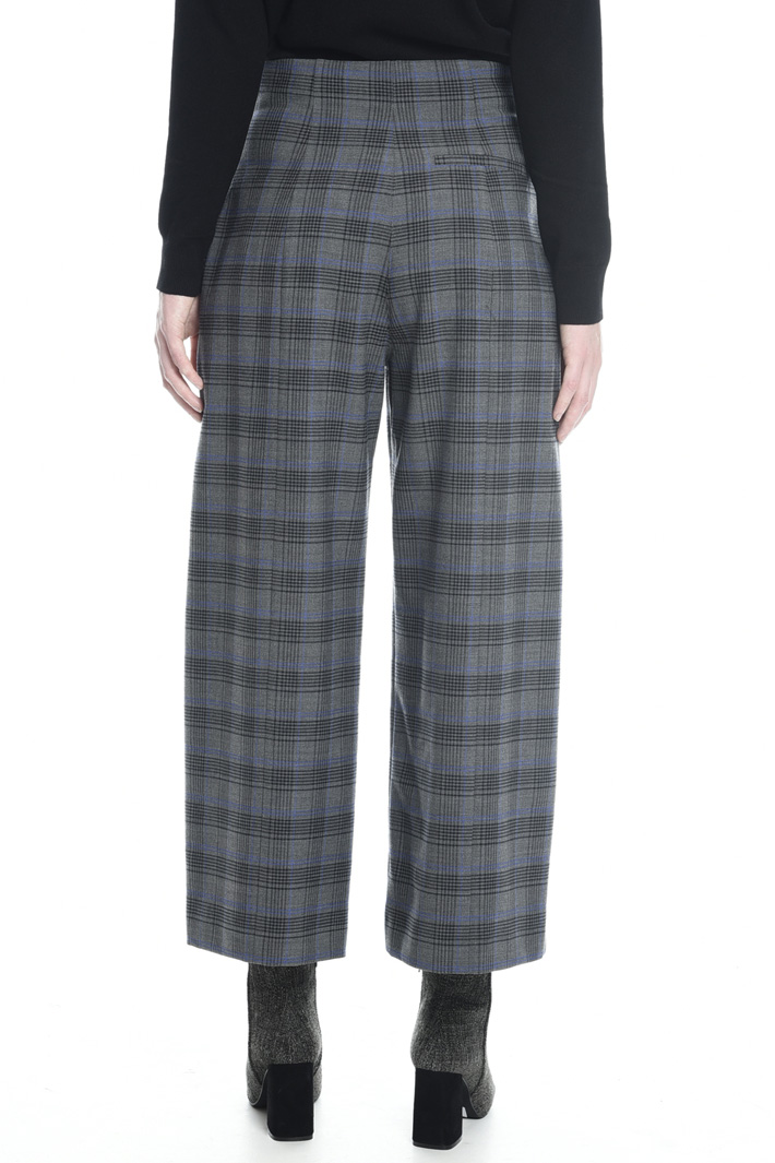 Pantaloni cropped motivo check Intrend Pantaloni cropped motivo check Intrend