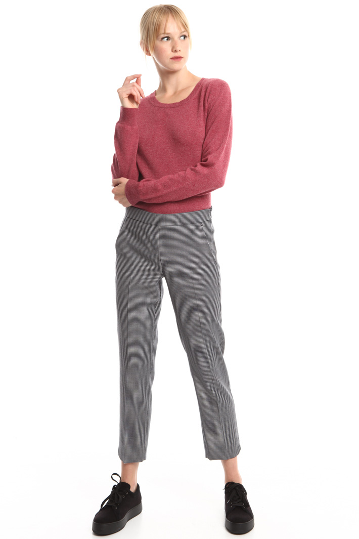 Pantalone in lana jacquard Intrend Pantalone in lana jacquard Intrend