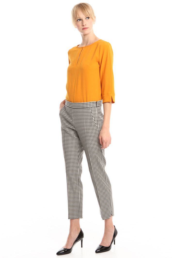 Pantalone in lana jacquard Intrend Pantalone in lana jacquard Intrend