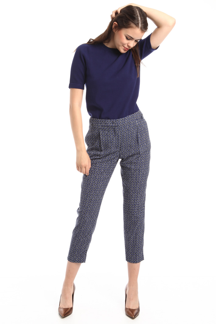 Pantaloni a sigaretta stampati Intrend Pantaloni a sigaretta stampati Intrend