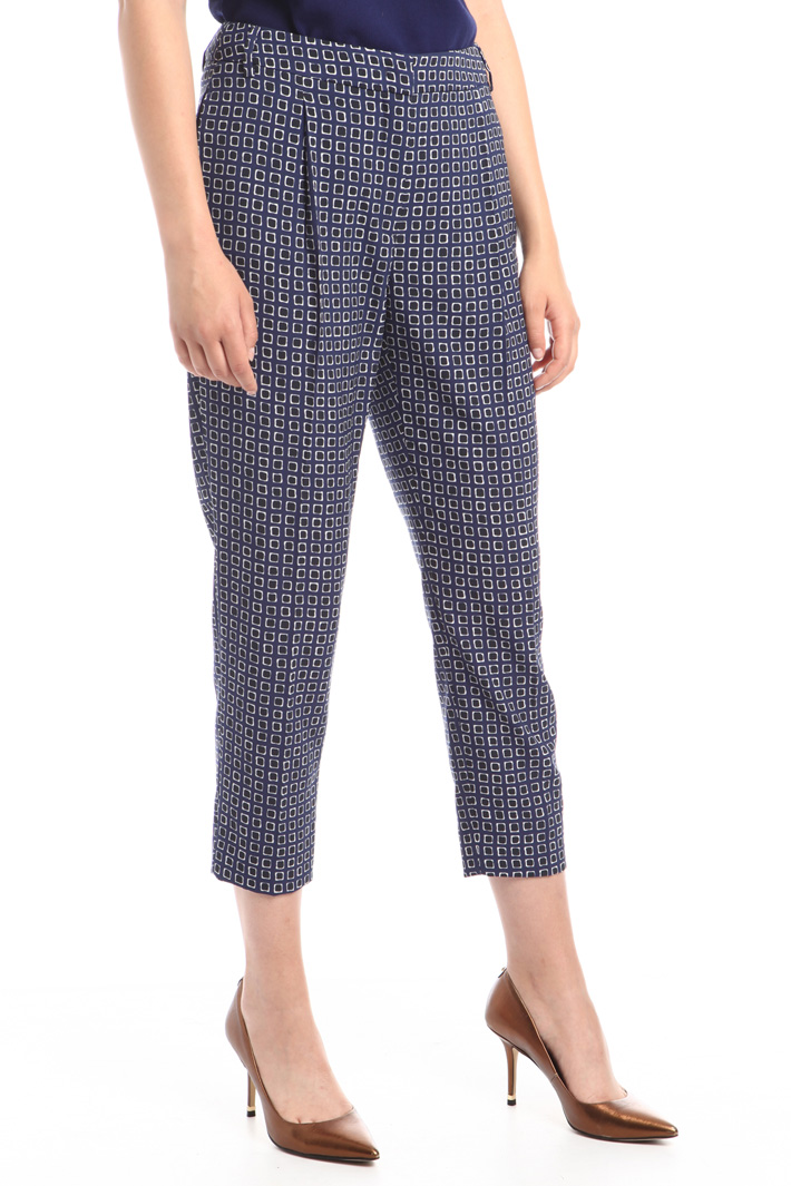 Pantaloni a sigaretta stampati Intrend Pantaloni a sigaretta stampati Intrend