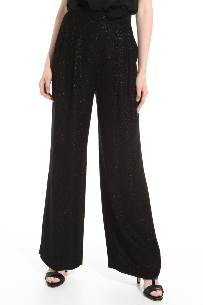 Fil coupé palazzo trousers Intrend Fil coupé palazzo trousers Intrend