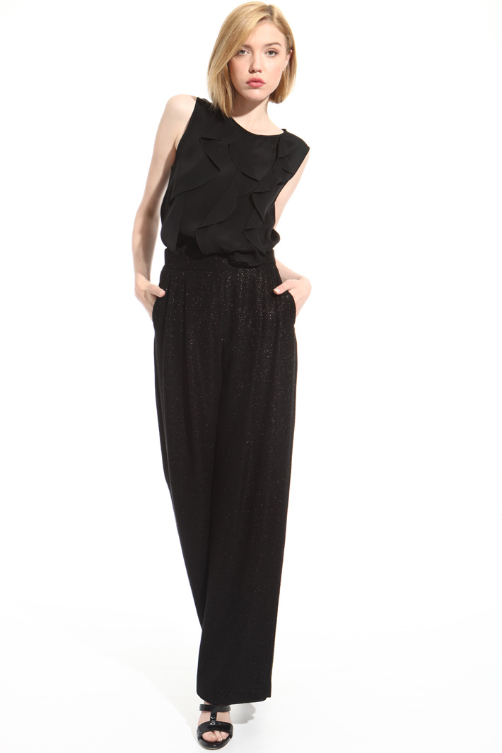 Fil coupé palazzo trousers Intrend Fil coupé palazzo trousers Intrend