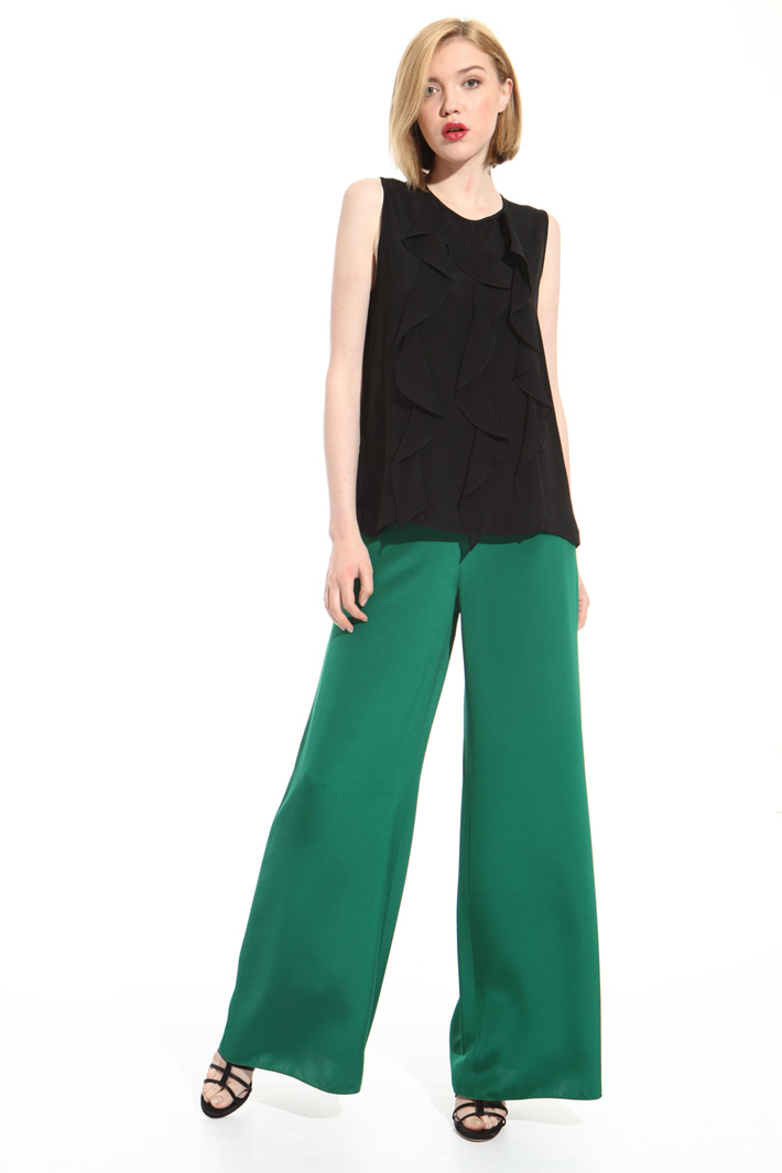 Silk palazzo trousers Intrend Silk palazzo trousers Intrend