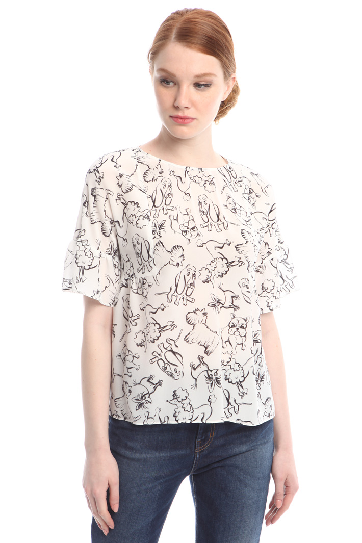 Blusa con stampa fantasia Intrend Blusa con stampa fantasia Intrend