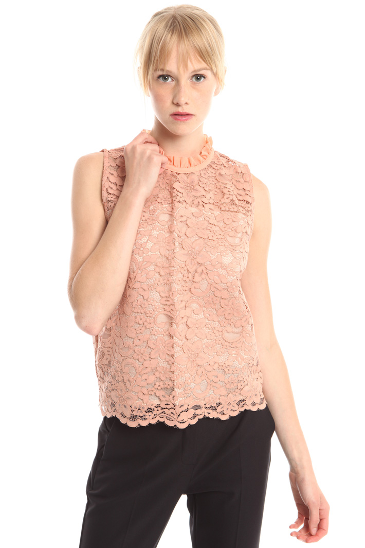 Top smanicato in pizzo Intrend Top smanicato in pizzo Intrend