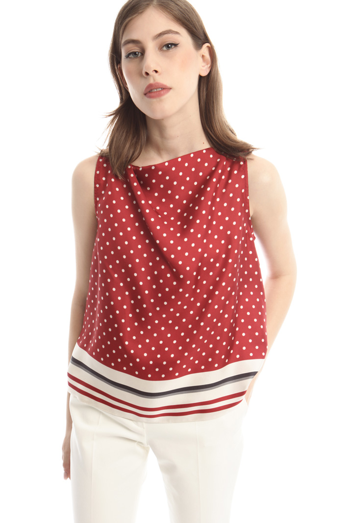 Top in twill di seta Intrend Top in twill di seta Intrend