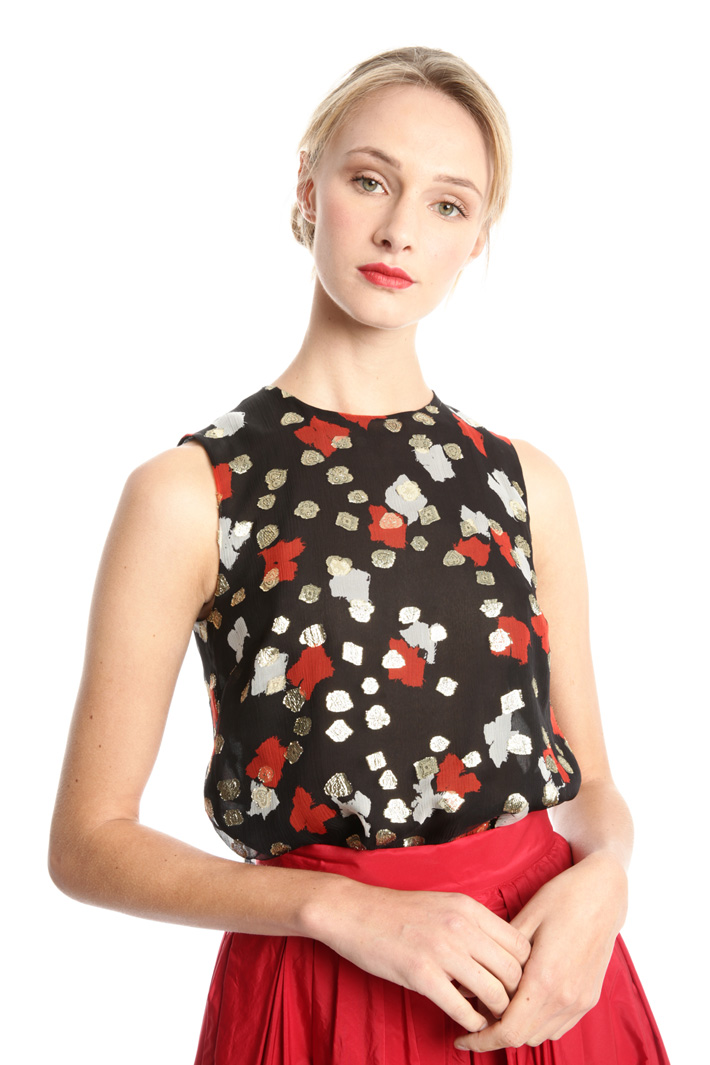 Fil coupé crepe top Intrend Fil coupé crepe top Intrend