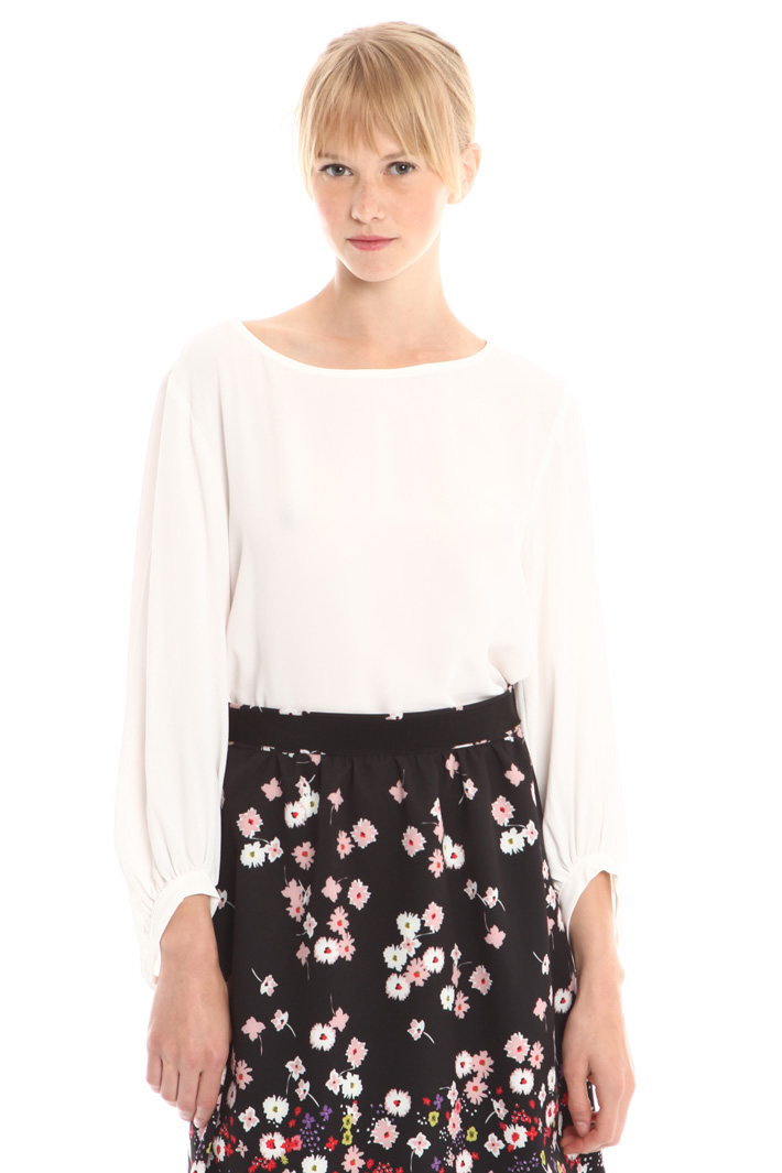 Blusa in crepe misto seta Intrend Blusa in crepe misto seta Intrend