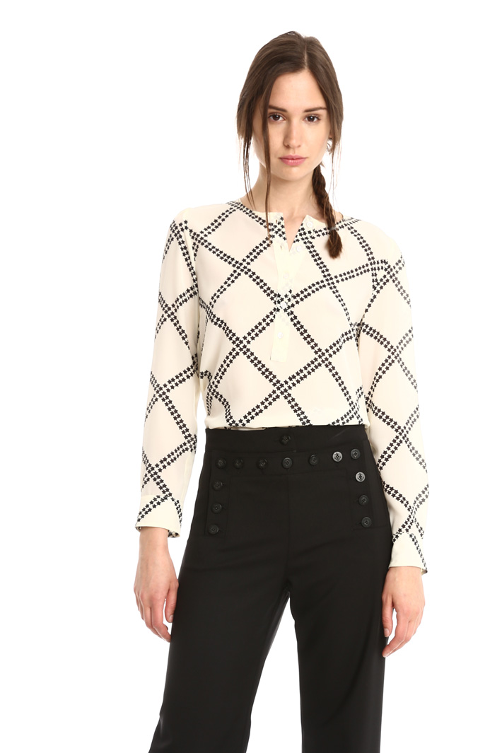 Blusa in seta stampata Intrend Blusa in seta stampata Intrend