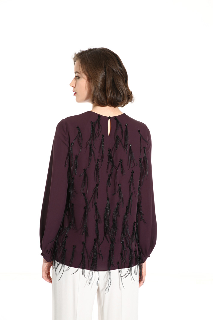 Tunic with feathers Intrend Tunic with feathers Intrend