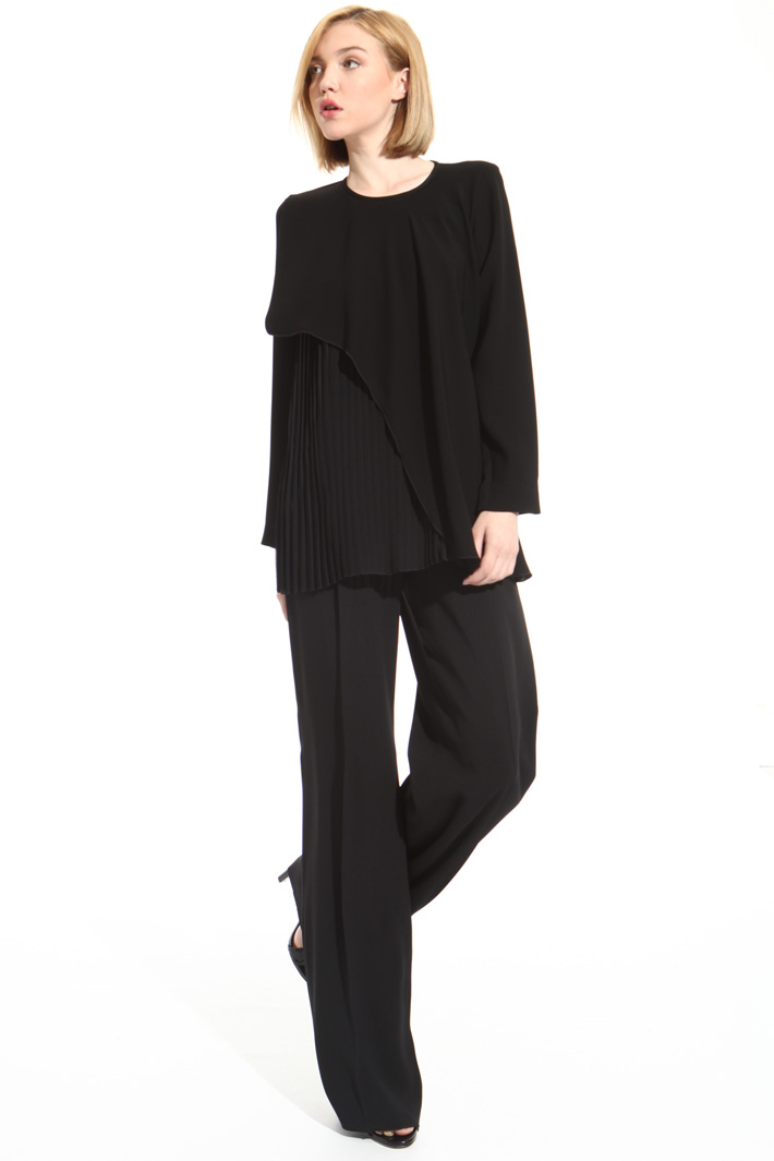 Pleated effect blouse Intrend Pleated effect blouse Intrend
