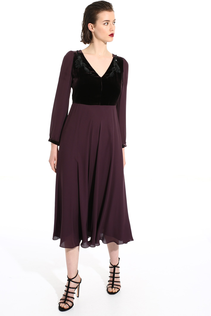 Pure silk and velvet dress Intrend Pure silk and velvet dress Intrend