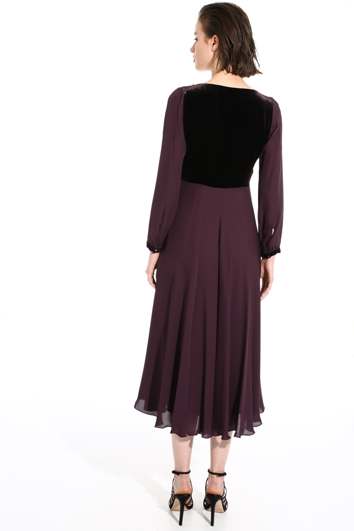 Pure silk and velvet dress Intrend Pure silk and velvet dress Intrend