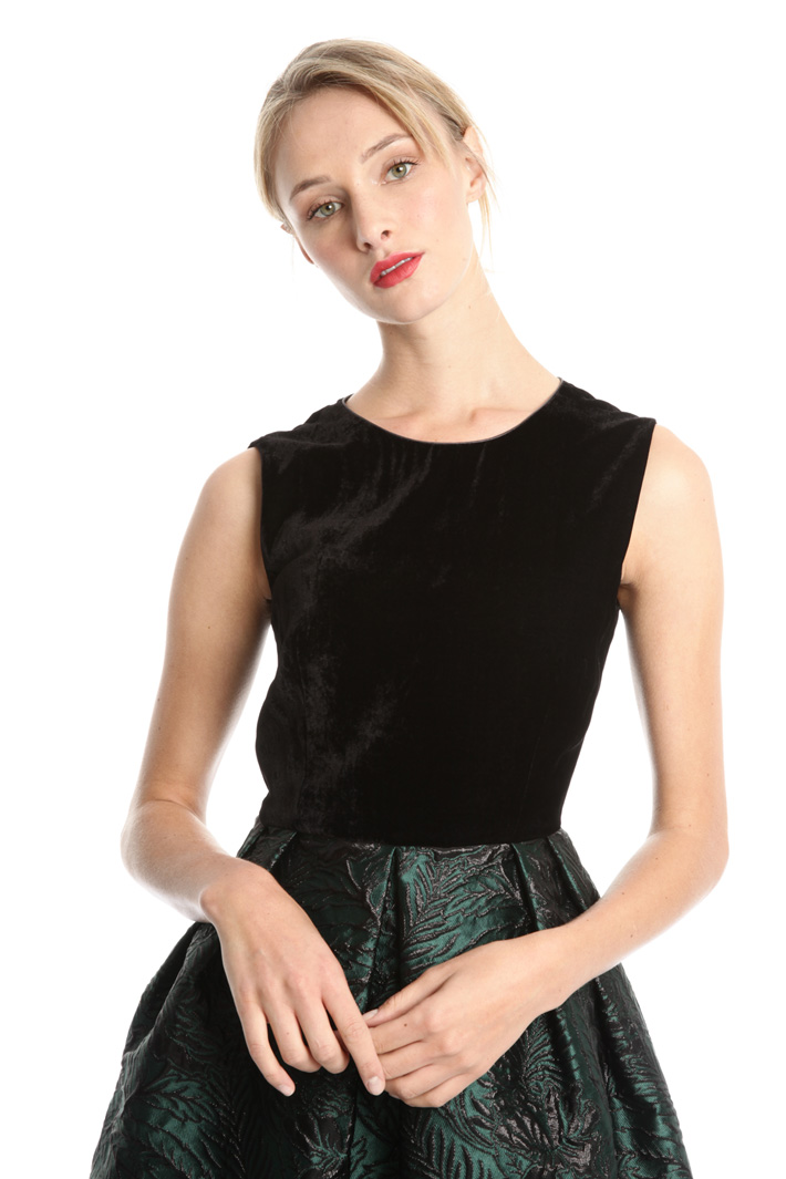 Abito in velluto e jacquard Intrend Abito in velluto e jacquard Intrend