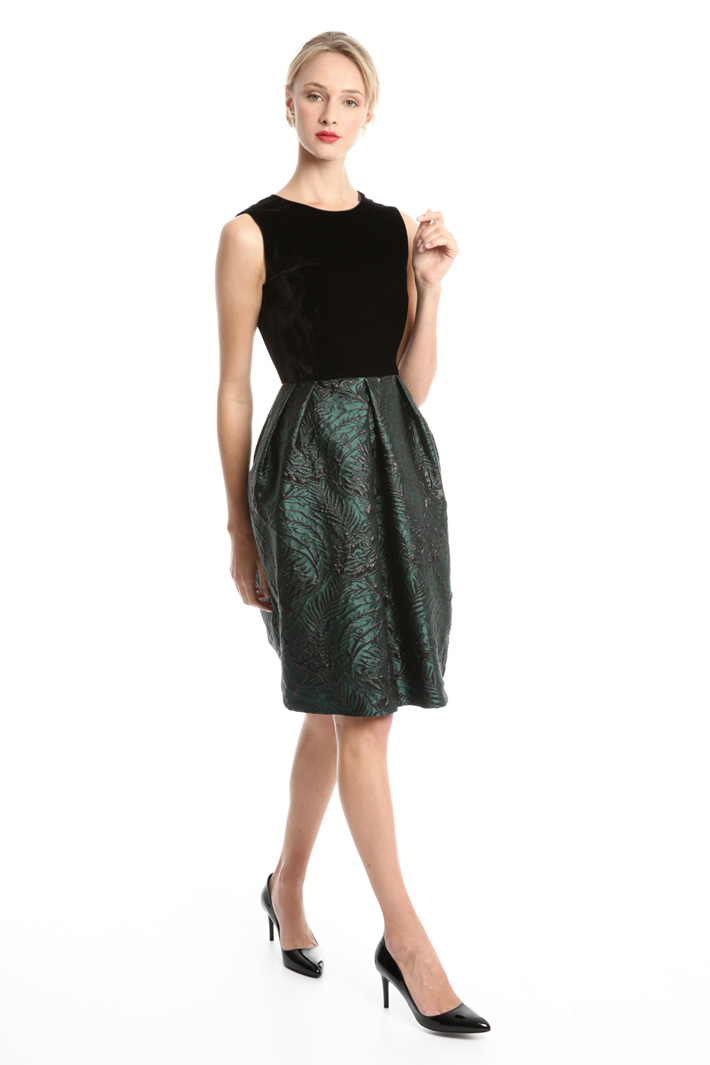 Abito in velluto e jacquard Intrend Abito in velluto e jacquard Intrend