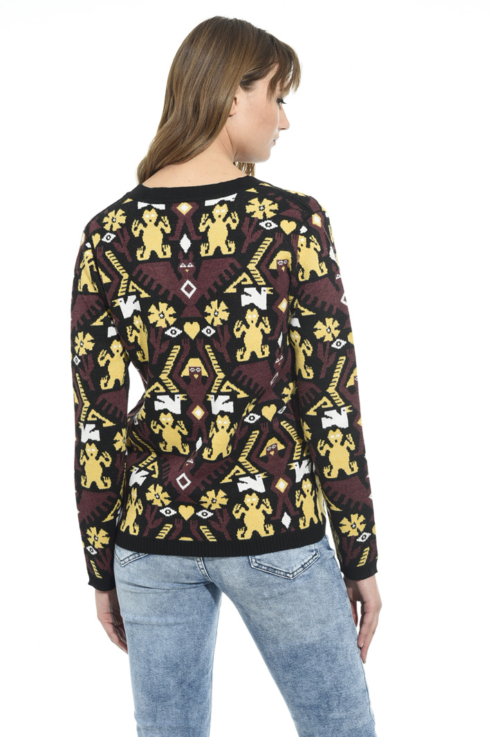 Cardigan over jacquard Intrend Cardigan over jacquard Intrend